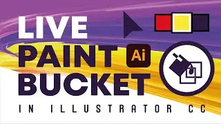 Live Paint Bucket Tool in Adobe Illustrator CC