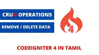 Codeigniter Tamil Beginner tutorial - delete