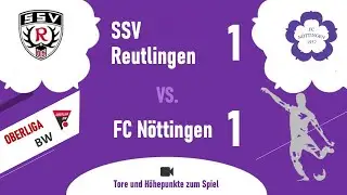 Oberliga Baden-Württemberg: SSV Reutlingen - FCN 1 : 1 (1:1)