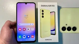 Samsung Galaxy A25 (A526) 5G Yellow Unboxing