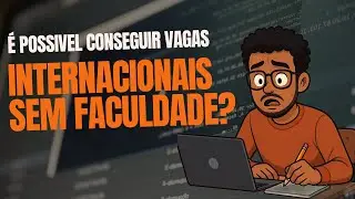Ele conseguiu vaga internacional mesmo sem faculdade