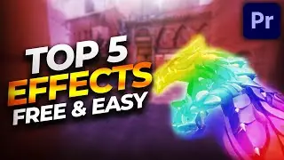 TOP 5 BEST EFFECTS for Valorant Montages and How to Make Them FREE NO PLUGINS Premiere Pro Tutorial