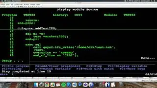 Coding in RPG (IBM i/AS400). Creating IFS files using RPG and SQL