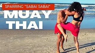 Sparring Sabai Sabai - Treino de Muay Thai na Praia