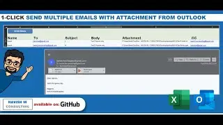 Excel Outlook Automation - Send Multiple Emails with Attachment