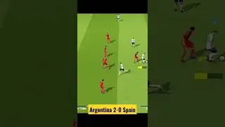 Argentina 2-0 Spain || Friendly Match 2022 #shorts #fifamobile
