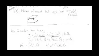 Intersection of 2 Lines in 3 Space