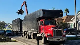 Grapple Truck Cleanup Hurricane Milton