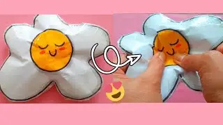 Kağıttan Sukuşi Yumurta Yapımı 🍳🎈Squishy Egg🍳🎈🌈🎈🌈🎈Paper Squishy 🍳