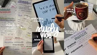 STUDY VLOG TARDE PRODUTIVA DE ESTUDOS | revisões da faculdade, tablet novo e anotações digitais