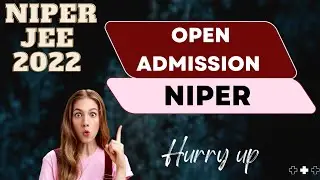Open admission in PG program in Niper