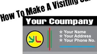 How To Make 1 Side Visiting Card Usign illustrator CS6 or CC