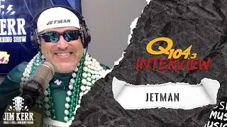 Jetman Celebrates the NY Jets Radio Broadcasts Landing at Q104.3