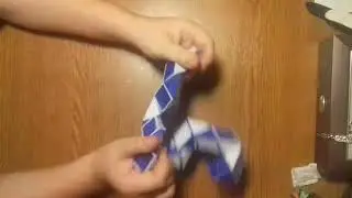 1 способ делать шарик из змейки рубика