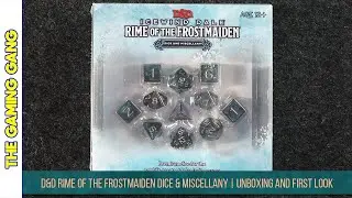 D&D Icewind Dale: Rime of the Frostmaiden Dice & Miscellany Set | Unboxing and First Look