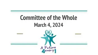 Committee of the Whole - March 4, 2024