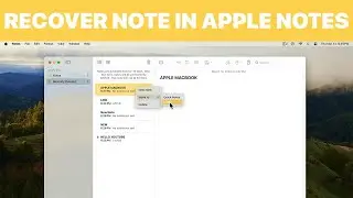 How to Recover Deleted Notes in Apple Notes on Mac (Tutorial)