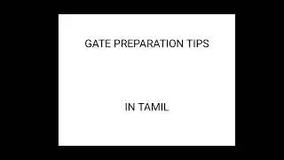BASIC TIPS FOR PREPARING GATE EXAM IN AEROSPACE /IN TAMIL