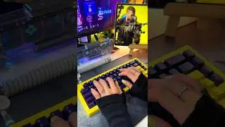 DROP CSTM65 + DCX cyber keycaps + HMX Macaron switches | 