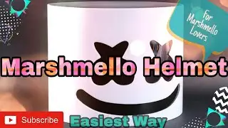 How To Make Marshmello Helmet | Easly | AS Tips & Trix