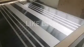 Elevator cabin/ decorative metal wall made by laser etching machine #laser #elevator #metal #etching