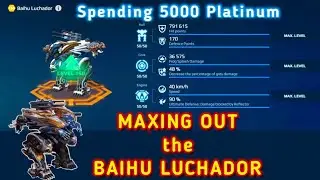 War Robots. MAXING OUT the BAIHU LUCHADOR. Spending 5000 Platinum. 10% Titan Discount Overdrive. 😎