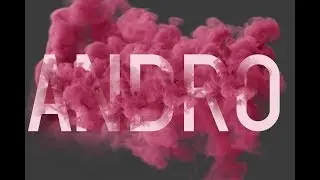 How To Make Text With Smoke Effect Background