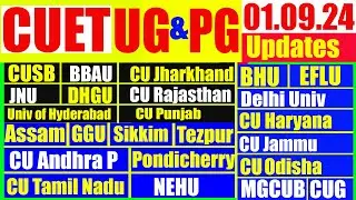 01.09.2024 Counselling & Admission Updates CUET UG & PG Admission Central Universities