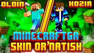 MINECRAFT PERSONAJGA SKIN O'RNATISH // MINECRAFTGA CHIROYLI SKIN O'RNATISH