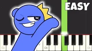 Giri Giri Dansu - Rainbow Friends Meme - EASY Piano Tutorial