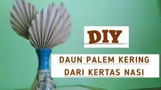 Tutorial mudah Membuat Daun Palem dari Kertas Nasi  || How to make paper palm leaves