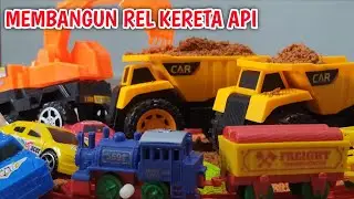 MOBIL MOBILAN TRUK EXSAVATOR BULDOZER MEMBANGUN REL KERETA API