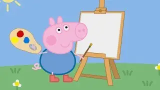Peppa Pig English Episodes New Compilation  || George Painting & Learning Colors ||