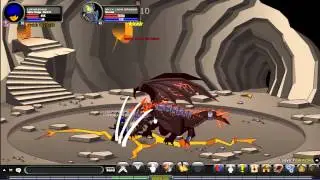 AQW: Onyx Lava Dragon Solo with Alpha Omega class