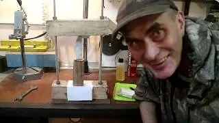 Делаем нож из подшипника , льём латунь.( 2 часть )