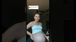 HUGE 38 week pregnant belly so sexy 🥵🤰