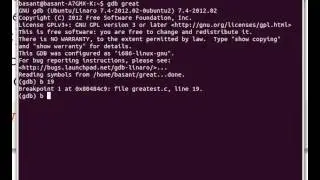 How to insert a breakpoint using gdb debugger in Linux.