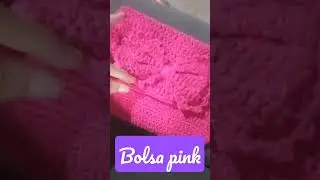 bolsa pink em croche