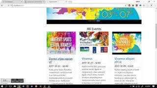 Sports events demo