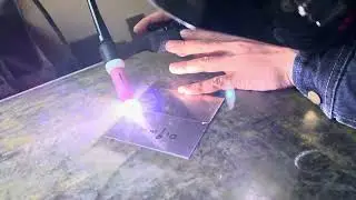 LED TIG-250 AC DC TIG DCモードでパルス0.9 mmステンレス板