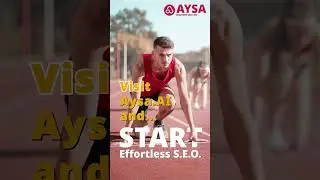 Effortless SEO with Aysa.ai! SEO automation platform for ecommerce industry.