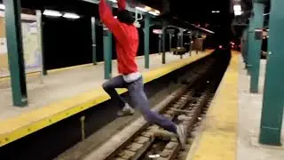 Subway Jump Attempt GONE WRONG