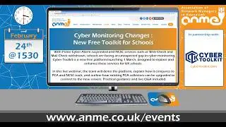ANME Webinar - Introduction to Cyber Toolkit