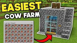 The Easiest Cow Farm Minecraft Bedrock 26.1+ (2026)