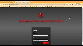 Blood Bank Management System  in PHP