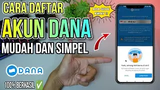 cara daftar akun DANA baru | 100% MUDAH DAN CEPAT ‼️