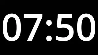 07 MINUTE 50 TIMER  with alarm -  470 second COUNTDOWN Clock Alarm