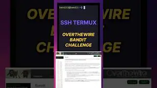 HOW to use ssh | Overthewire bandit challenge on 