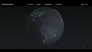 Azure Interactive Globe