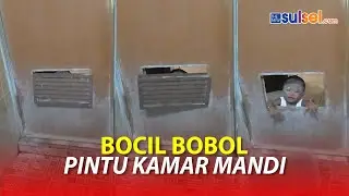 Viral Aksi Bocil Bikin Kaget, Tiba tiba Masuk Kamar Mandi Bobol Bawah Pintu